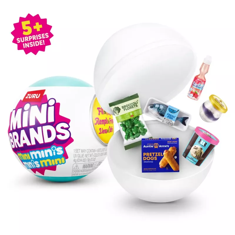 Cápsula de cozinha de brinquedo Zuru Mini Brands Fill The Fridge Series 1 — mini alimentos sortidos, a partir dos 8 anos