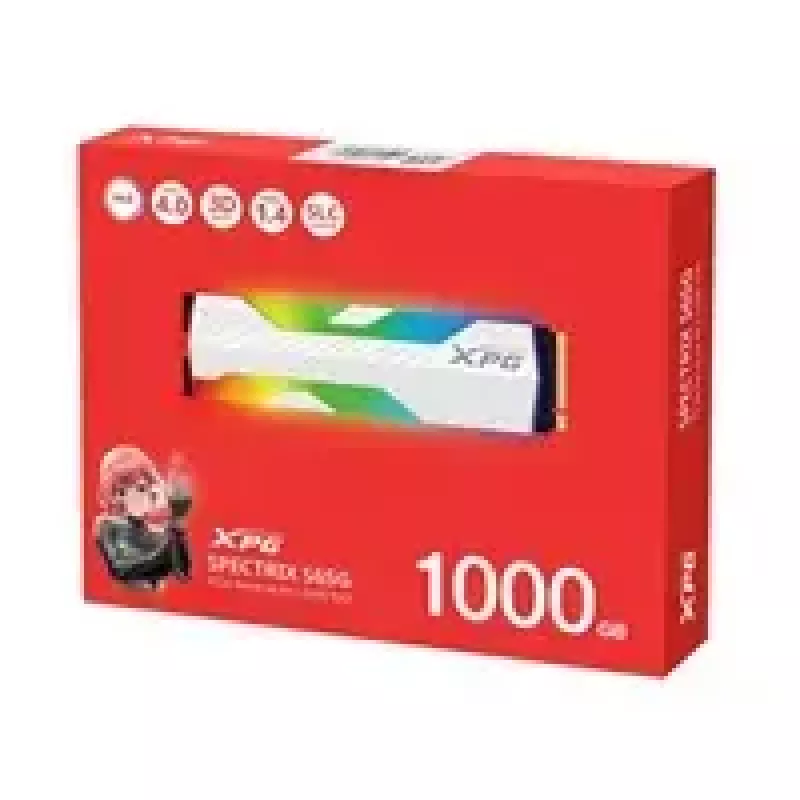 ADATA XPG Spectrix S65G SSD de 1 TB M.2 2280, PCIe 4.0 x4, leitura 6000 MB/s, escrita 4000 MB/s, alumínio