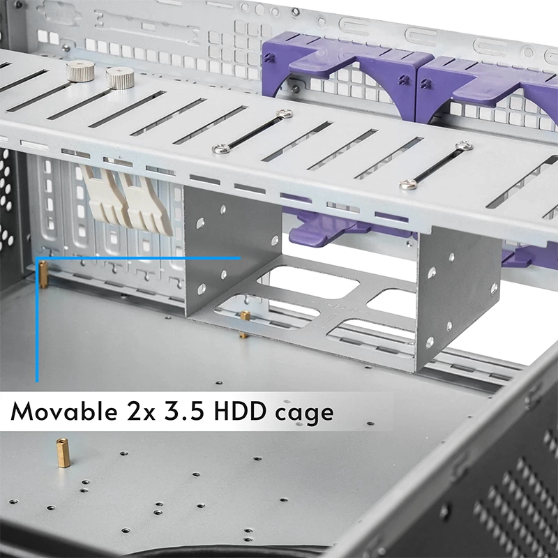 Caixa de computador Chieftec UNC-409S-AIO-OP rack preto