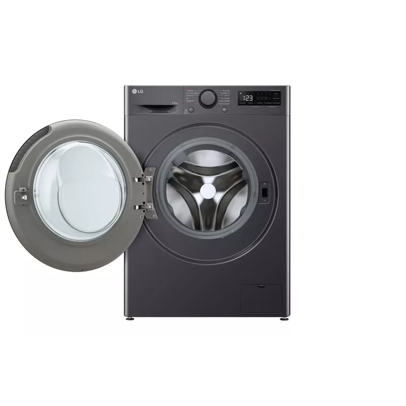 Máquina de lavar e secar LG V5WD95SLIMB carga frontal independente 5 kg 1200 rpm preto