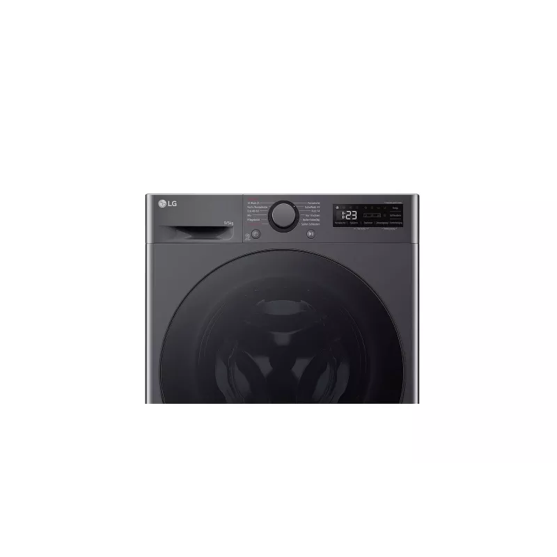 Máquina de lavar e secar LG V5WD95SLIMB carga frontal independente 5 kg 1200 rpm preto