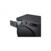Máquina de lavar e secar LG V5WD95SLIMB carga frontal independente 5 kg 1200 rpm preto