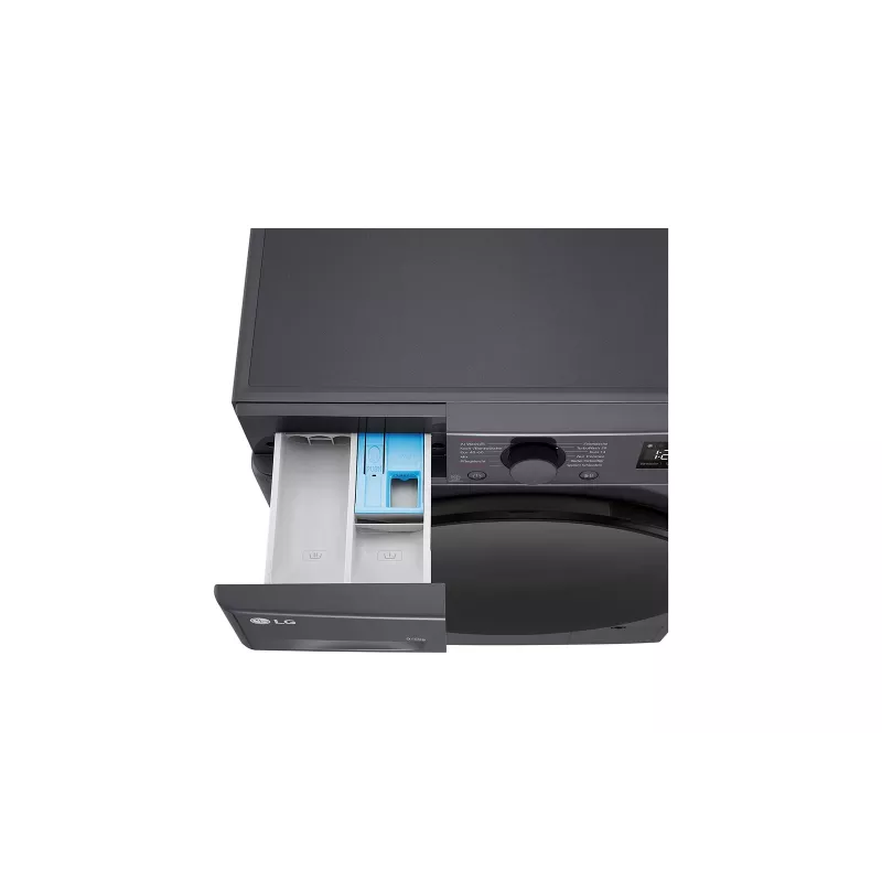 Máquina de lavar e secar LG V5WD95SLIMB carga frontal independente 5 kg 1200 rpm preto