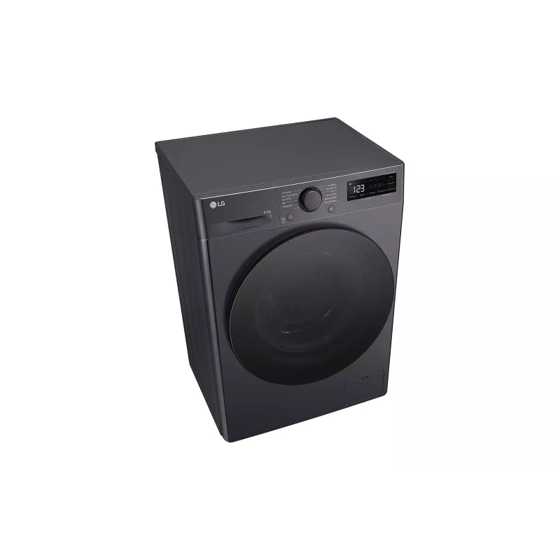 Máquina de lavar e secar LG V5WD95SLIMB carga frontal independente 5 kg 1200 rpm preto