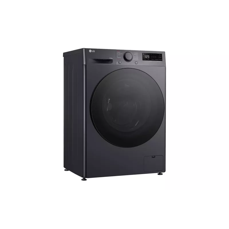 Máquina de lavar e secar LG V5WD95SLIMB carga frontal independente 5 kg 1200 rpm preto