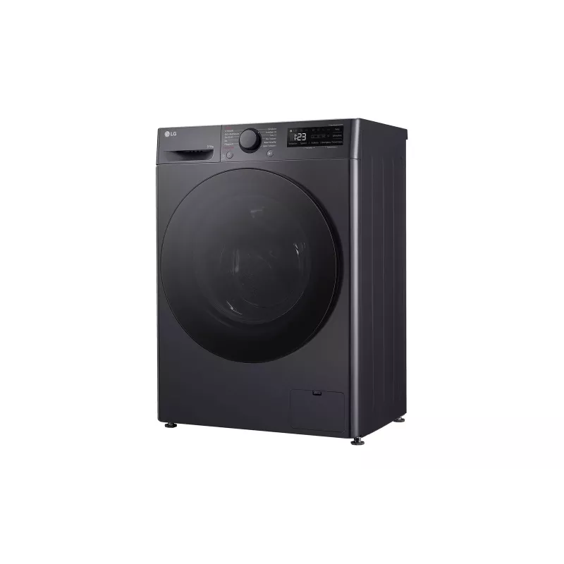 Máquina de lavar e secar LG V5WD95SLIMB carga frontal independente 5 kg 1200 rpm preto