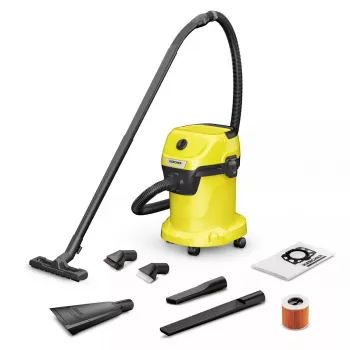 Aspirador de água e pó Karcher WD 3 V-17/6/20 CAR, 17 L, 1000 W, HEPA, cabo de 6 m