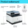 Impressora multifunções HP Color LaserJet Pro MFP 3302sdw laser cor