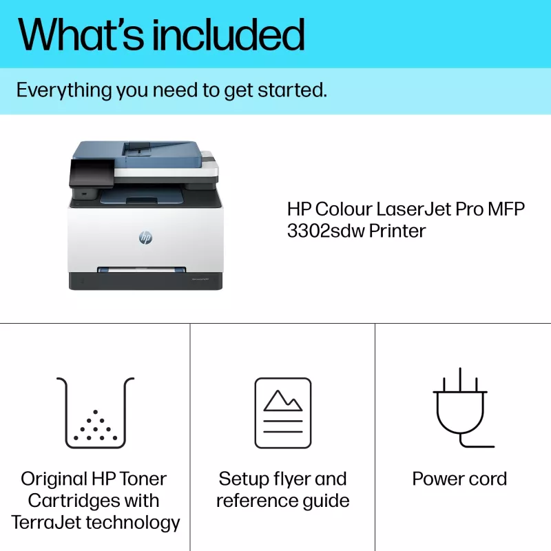 Impressora multifunções HP Color LaserJet Pro MFP 3302sdw laser cor