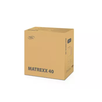 Caixa de PC DeepCool MATREXX 40 3FS Micro Tower — Micro ATX/Mini-ITX, vidro temperado, suporte para 3x140/2x120 ventoinhas, GPU até 320 mm, 2x3,5