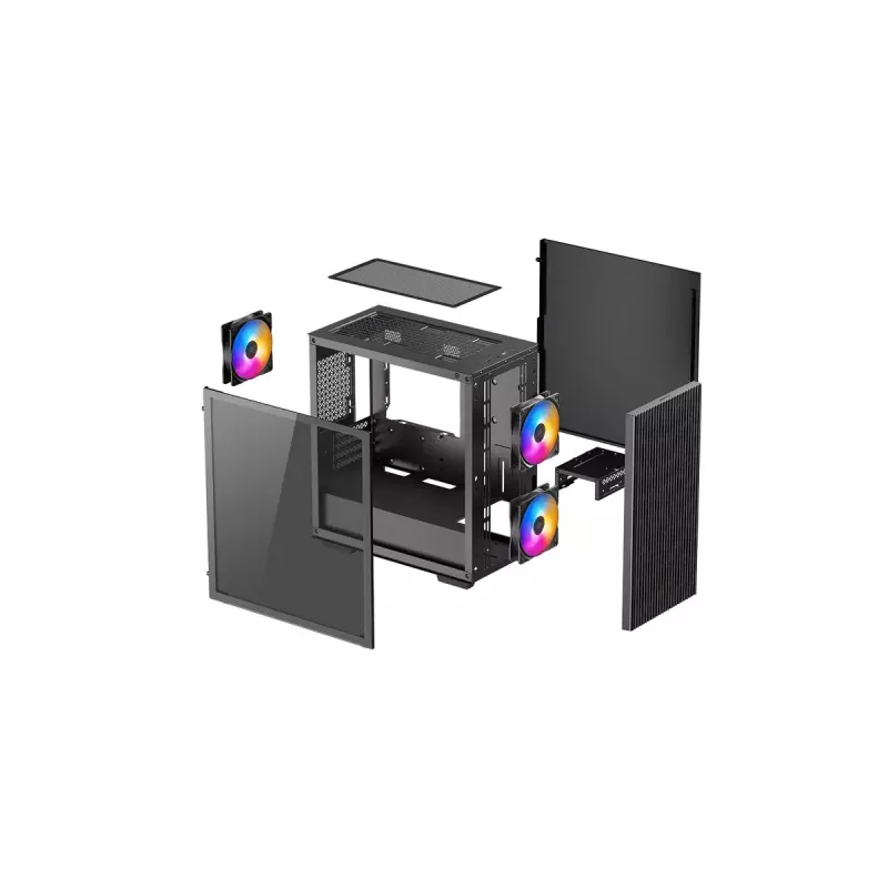 DeepCool MATREXX 40 3FS caixa Micro Tower mATX, preta