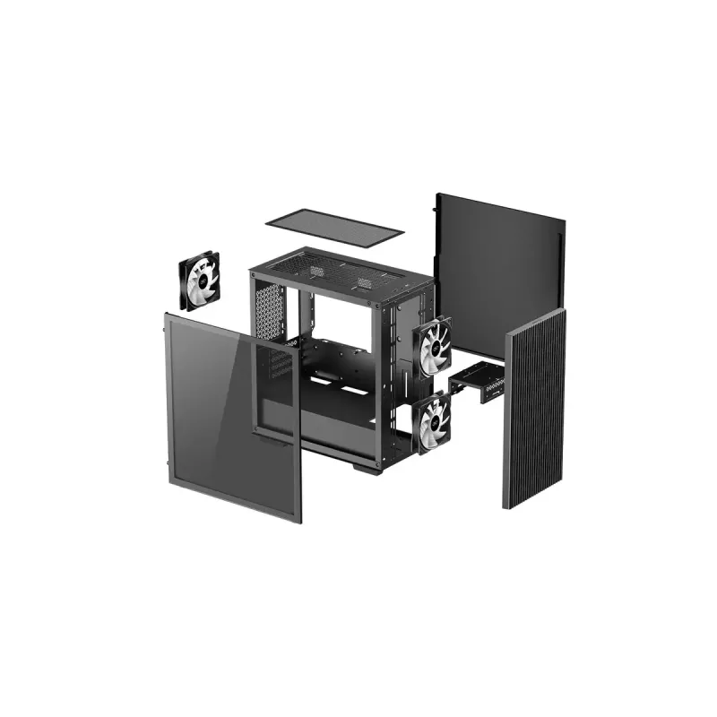 DeepCool MATREXX 40 3FS caixa Micro Tower mATX, preta