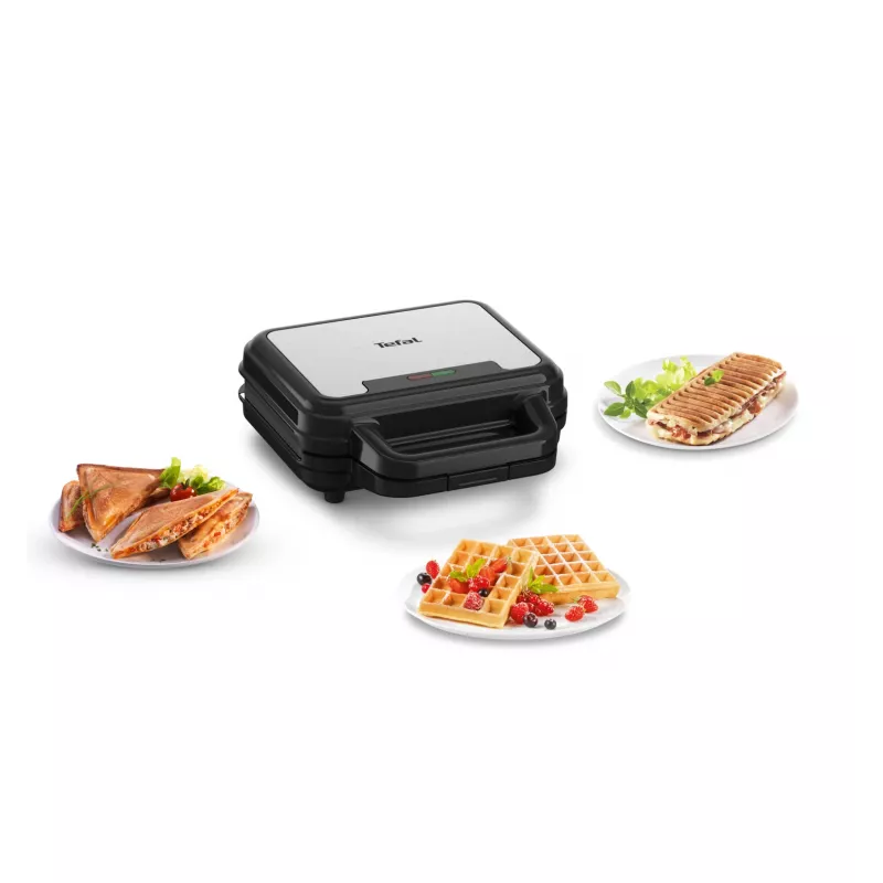 Máquina de sandes Tefal SW383D10 700 W preto, aço inoxidável