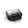 Máquina de sandes Tefal SW383D10 700 W preto, aço inoxidável