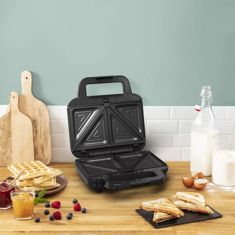 Máquina de sandes Tefal SW383D10 700 W preto, aço inoxidável