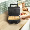 Máquina de sandes Tefal SW383D10 700 W preto, aço inoxidável