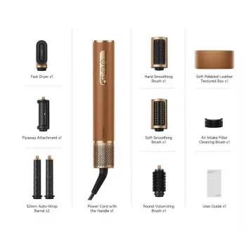 Conjunto de styling Dreame AirStyle Pro Warm Black, rosé gold 1300 W 2,8 m