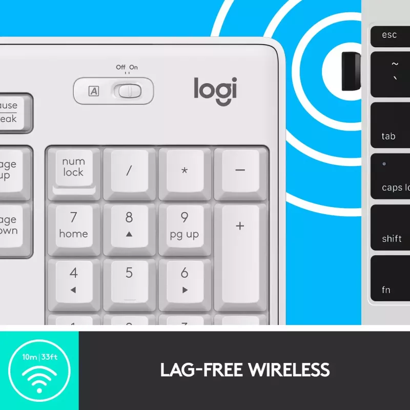 Conjunto de teclado e rato sem fios Logitech MK295 Silent