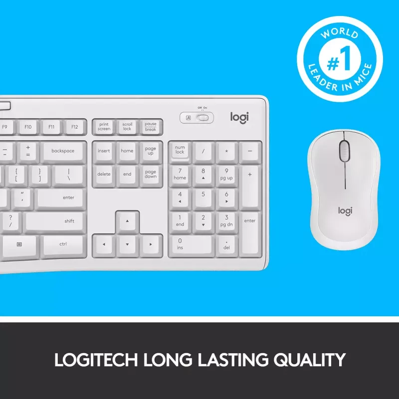 Conjunto de teclado e rato sem fios Logitech MK295 Silent