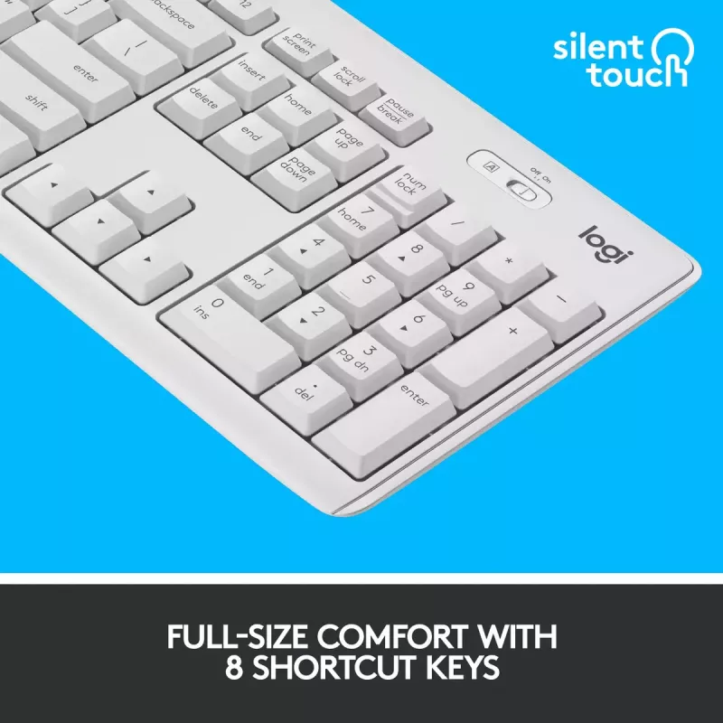 Conjunto de teclado e rato sem fios Logitech MK295 Silent