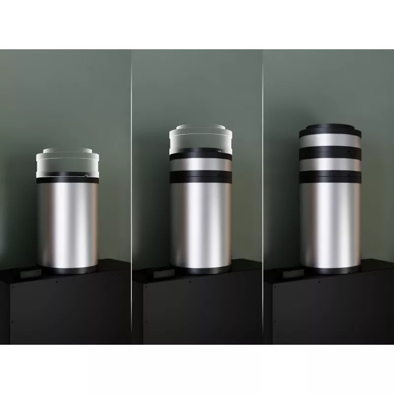 Tubo de extensão para exaustor Electrolux M8CKSL28 preto aço inoxidável, Ø193 mm × H295 mm