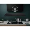 Filtro de odores (filtro de carvão) Electrolux MCFE06ST para exaustores, retangular 235×235×27 mm, preto