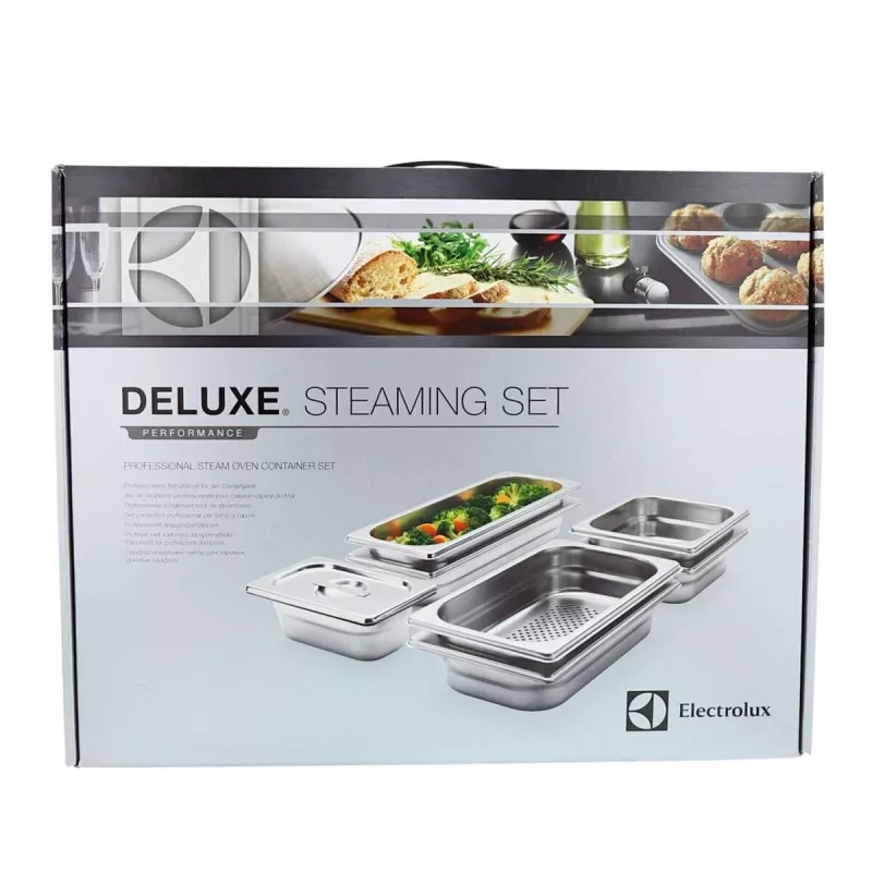 Electrolux PKKS8 Conjunto de cesto para vapor, aço, 4 peças
