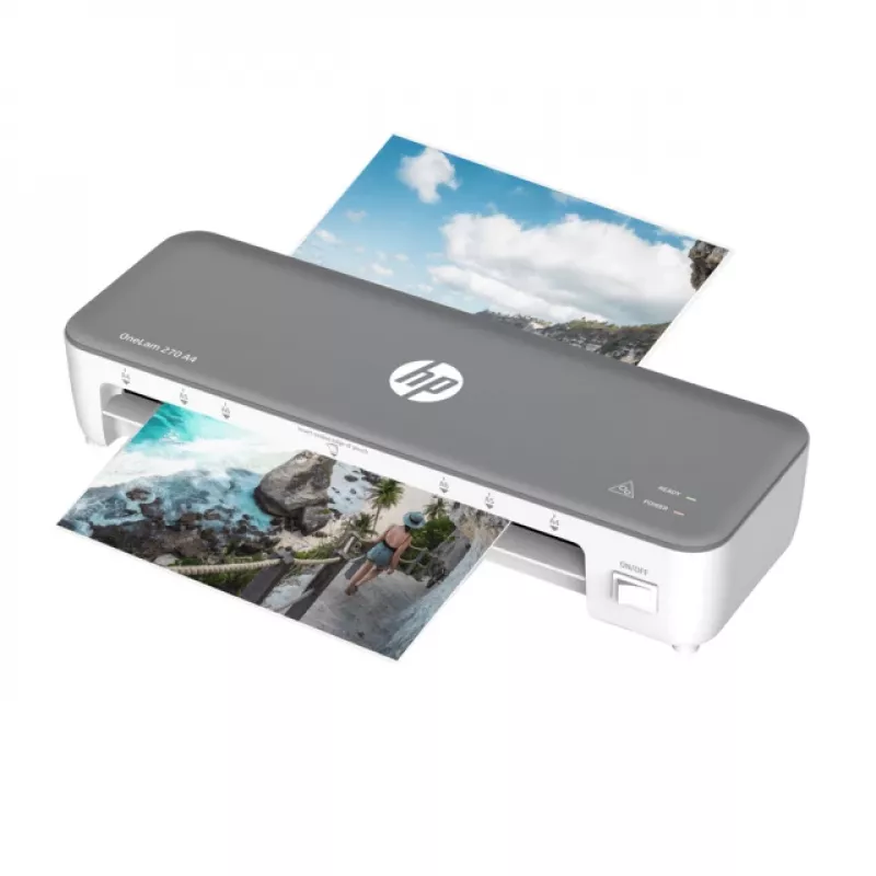 Plastificadora a quente HP OneLam 270 A4 270 mm/min cinzento, branco