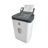 Destruidora de documentos HP ONESHRED Auto 200CC — alimentação automática para 200 folhas, corte micro P-4, recipiente de 28 litros, branco e cinzento