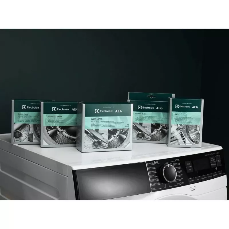 Pó descalcificante e desengordurante Electrolux M2GCP121 para máquinas de lavar louça e máquinas de lavar roupa, 12 unid.