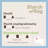 Sacos de dejetos compostáveis Starch Bag STARCHBAG BIO lilás, fibras vegetais, 8 × 15 unid.