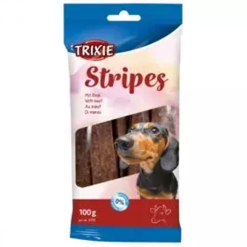 Snack mastigável para cães Trixie 31772 — sabor a borrego, saco de 100 g, 10 unid., proteína 30 %, gordura 6 %
