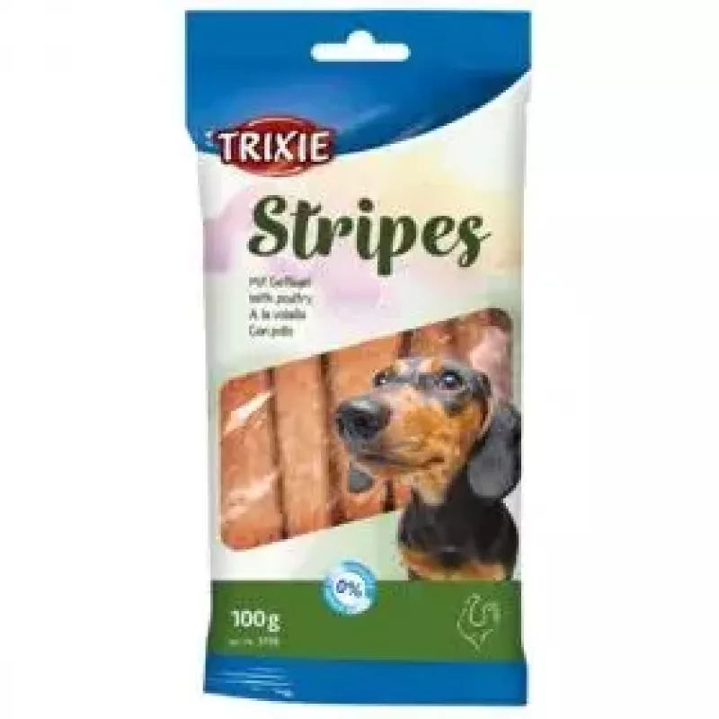 Snack mastigável para cães Trixie 31772 — sabor a borrego, saco de 100 g, 10 unid., proteína 30 %, gordura 6 %