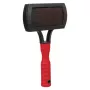 Escova Trixie 2301 escova de borracha para gatos e cães, punho ergonómico antiderrapante, vermelho/preto