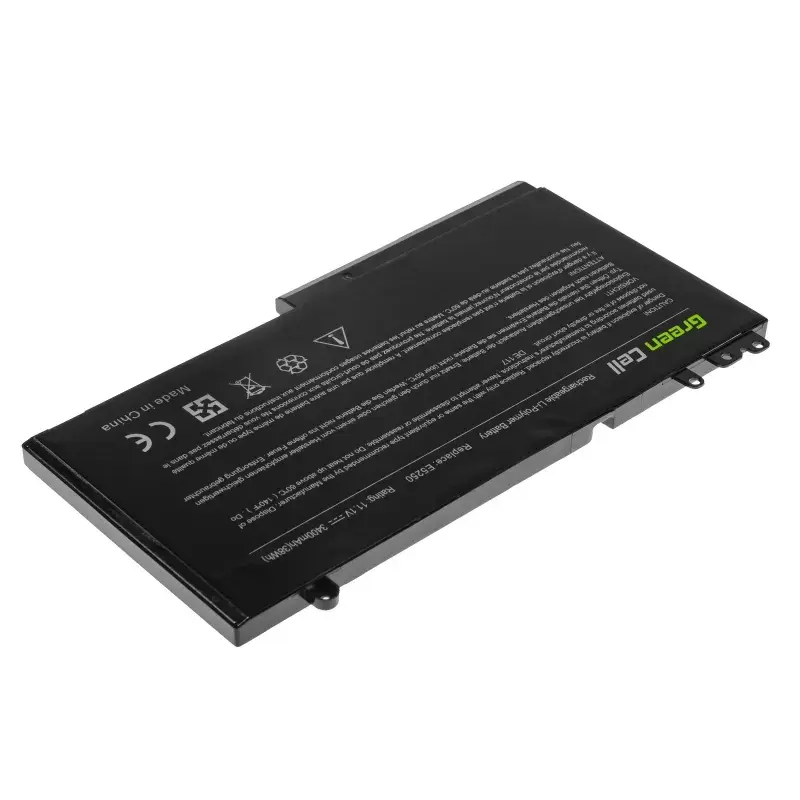 Bateria Green Cell DE117 para DELL Latitude 11 3150/3160, 12/ E5250/E5270 — LiPo 11.1V 3400mAh, 4 células, preto