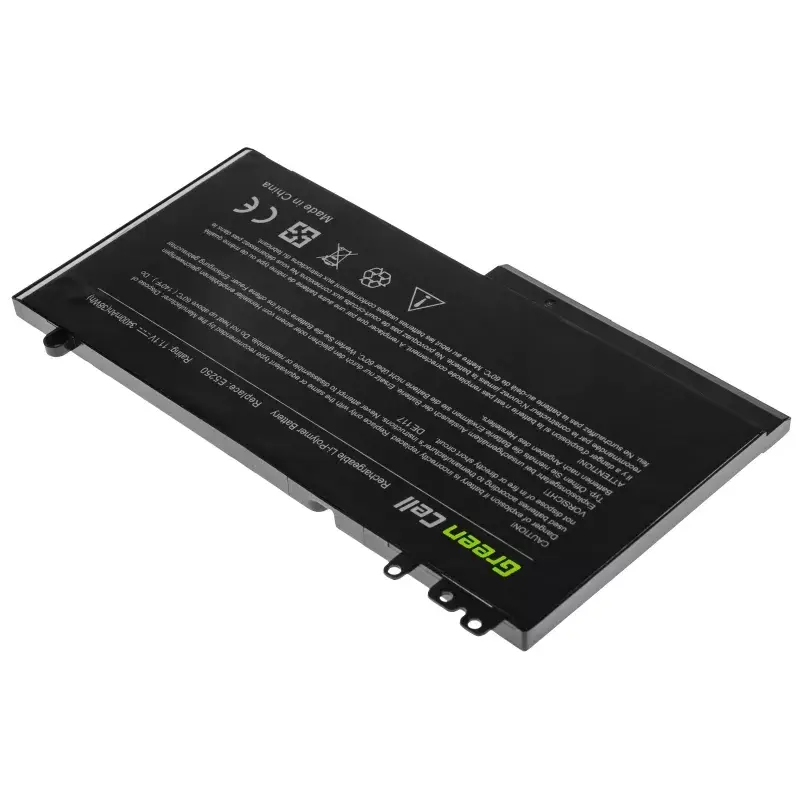 Bateria Green Cell DE117 para DELL Latitude 11 3150/3160, 12/ E5250/E5270 — LiPo 11.1V 3400mAh, 4 células, preto