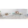 Trixie parque interior TX-62460 para porquinhos-da-índia/coelhos, 140 x 35 x 70 cm, branco