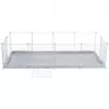 Trixie parque interior TX-62460 para porquinhos-da-índia/coelhos, 140 x 35 x 70 cm, branco