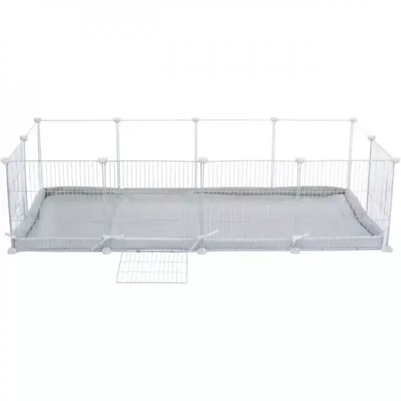 Trixie parque interior TX-62460 para porquinhos-da-índia/coelhos, 140 x 35 x 70 cm, branco