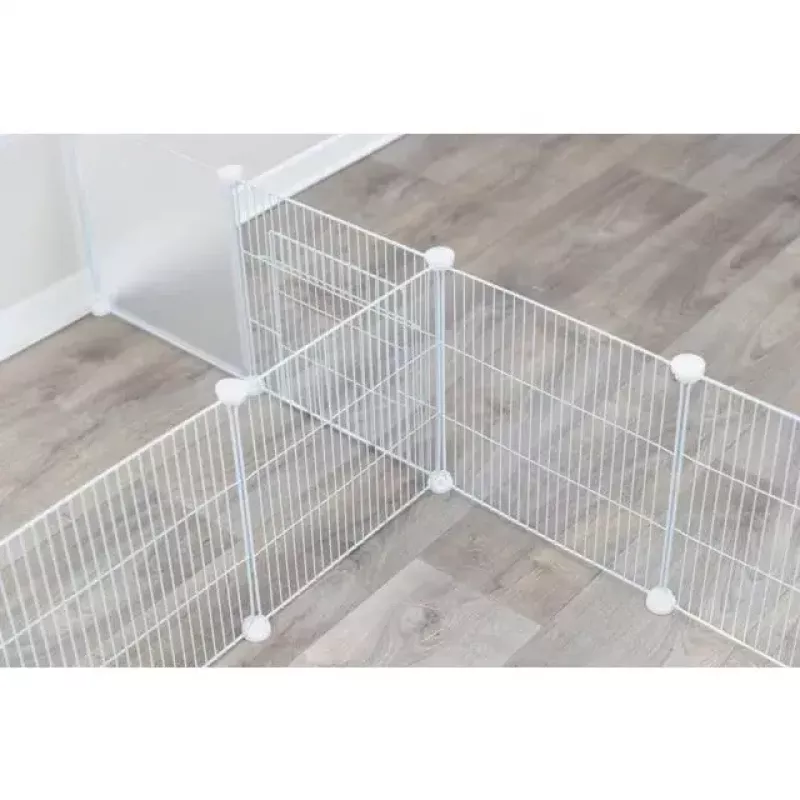 Trixie parque interior TX-62460 para porquinhos-da-índia/coelhos, 140 x 35 x 70 cm, branco