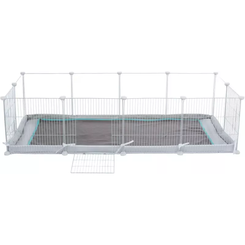 Trixie parque interior TX-62460 para porquinhos-da-índia/coelhos, 140 x 35 x 70 cm, branco