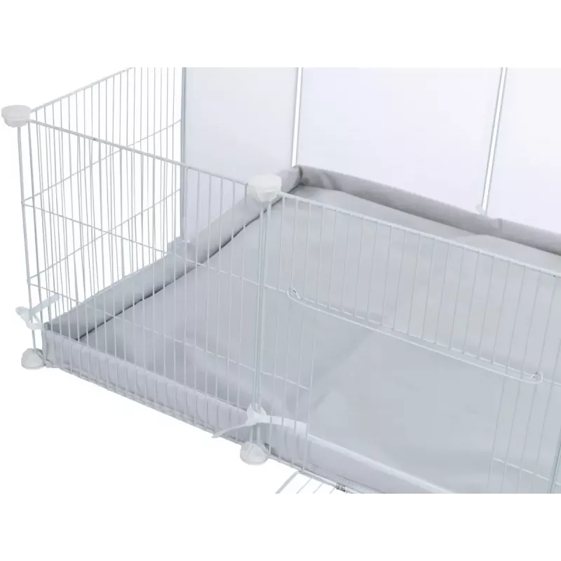 Trixie parque interior TX-62460 para porquinhos-da-índia/coelhos, 140 x 35 x 70 cm, branco