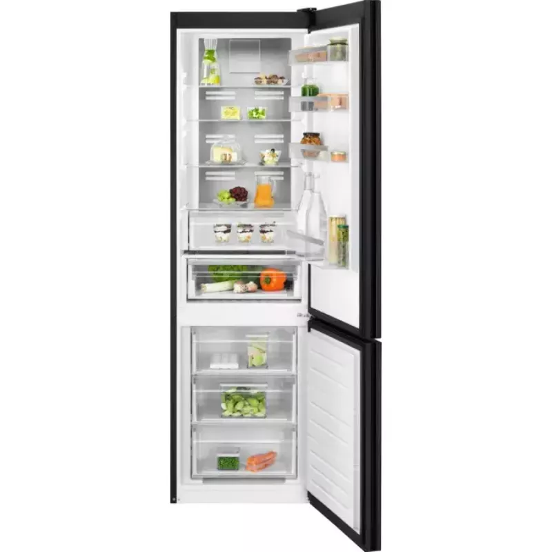 Electrolux LNT7ME36K2 frigorífico combinado, 367 l (frigorífico 266 l, congelador 101 l), congelador em baixo, No Frost, classe energética E, preto