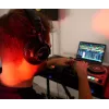 Auscultadores Hercules HDP DJ60 com fios arco de cabeça música preto