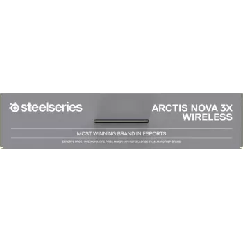 Headset STEELSERIES Arctis Nova 3X Wireless — headset binaural over-ear, Bluetooth 5.3, RF 2,4 GHz, bateria 40 h, USB-C