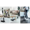 Aspirador vertical Bosch BCS711PET — sem fios 18 V, 40 min de autonomia, 0,3 l sem saco, para pavimentos duros e tapetes, vermelho/preto
