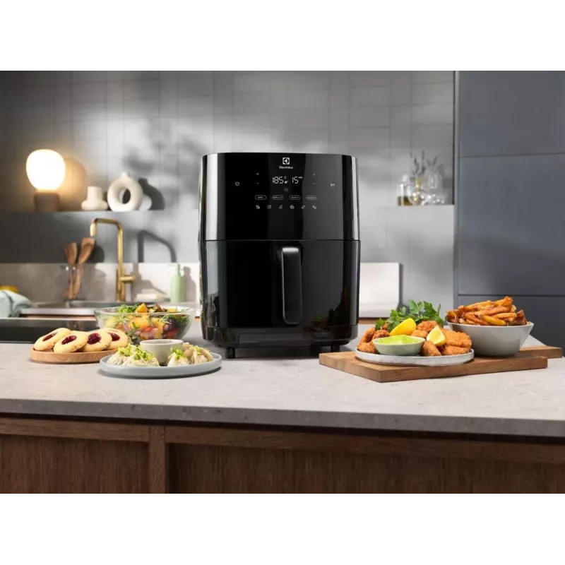 Fritadeira de ar quente Electrolux EAF7SB individual 6,9 L de instalação livre 1700 W preto