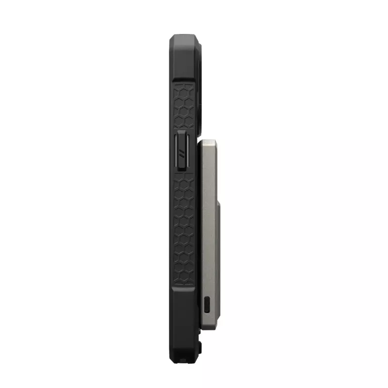Urban Armor Gear 9B4417113636 Ultra Slim Rugged power bank sem fios magnético, 5000 mAh, 20 W, titânio