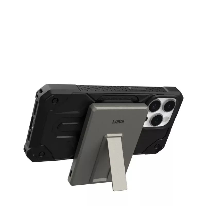 Urban Armor Gear 9B4417113636 Ultra Slim Rugged power bank sem fios magnético, 5000 mAh, 20 W, titânio