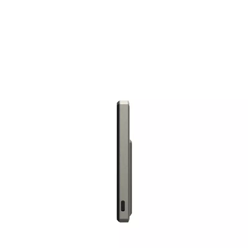 Urban Armor Gear 9B4417113636 Ultra Slim Rugged power bank sem fios magnético, 5000 mAh, 20 W, titânio